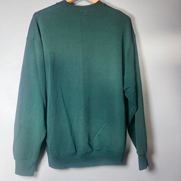 Munsingwear Vintage Sweatshirt XL Green USA Made 80s 90s Distressed Crewneck - Picture 12 of 14